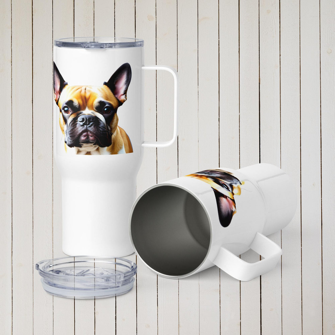 French Bulldog Travel Mug With Handle