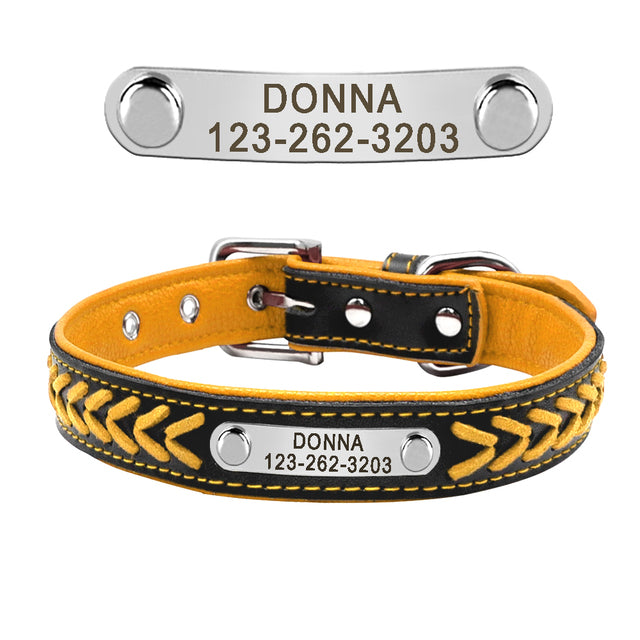 Dog Heaven™ Personalized Leather Collar