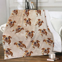 Thumbnail for Plush Throw Blanket - English Bulldog