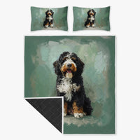 Thumbnail for Cute Bernedoodle Bed Set