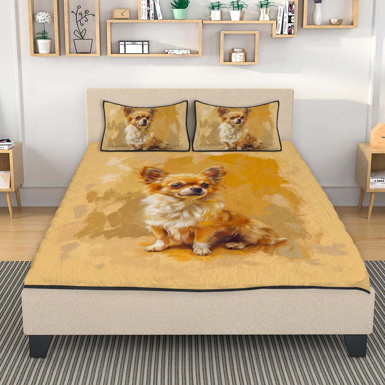 Cute Chihuahua Bed Set