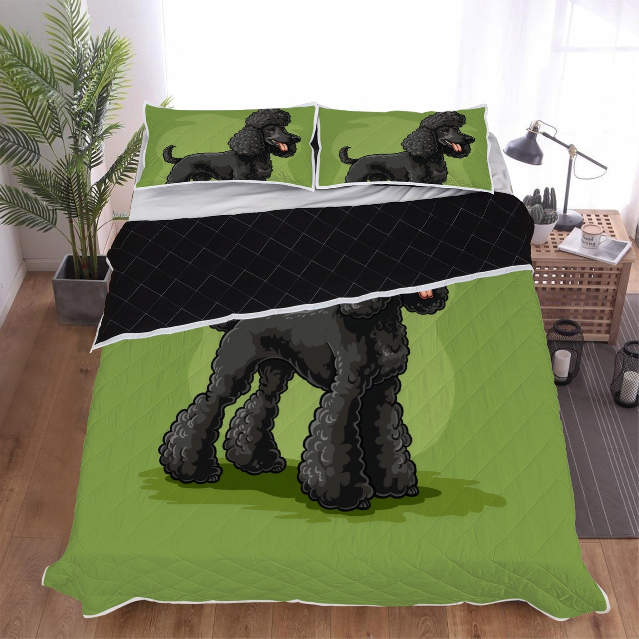 Cute Poodle Bed Set