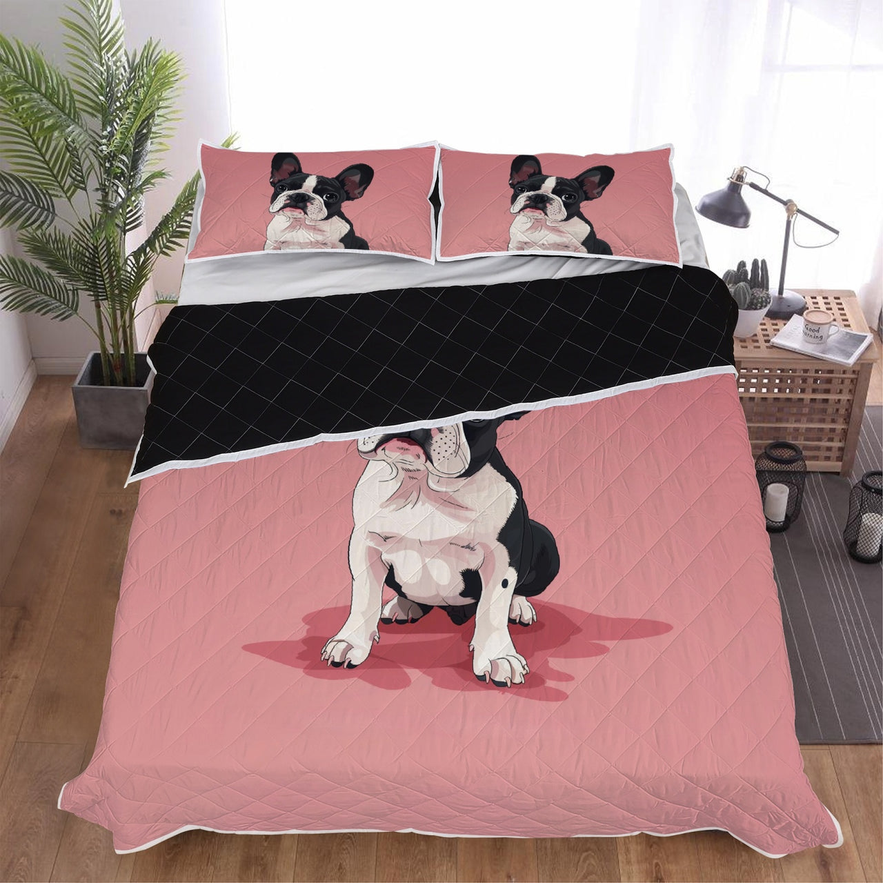 Cute Frenchie Bed Set
