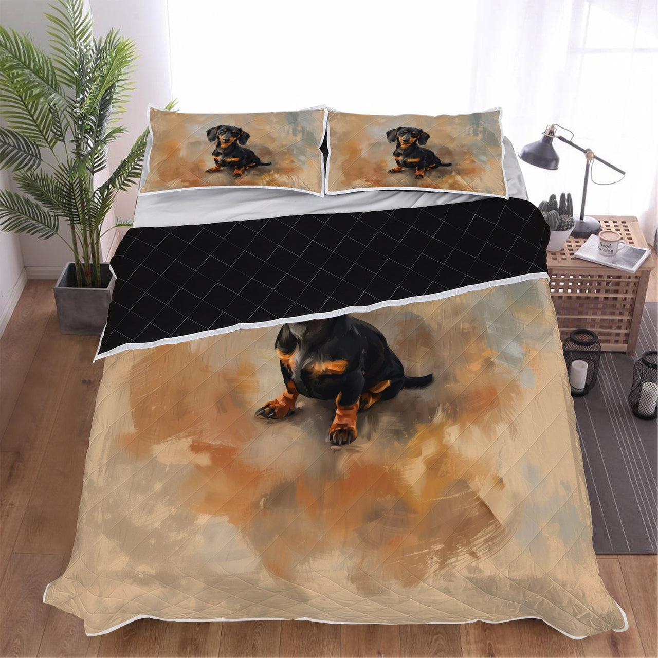 Cute Doxie Bedspread
