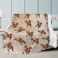 Thumbnail for Plush Throw Blanket - English Bulldog