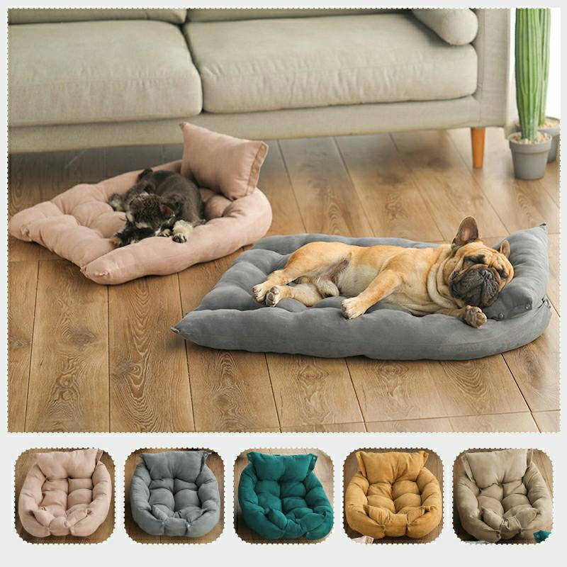 Dog Heaven™ Cloud Rug - Faux Fur Relaxing Dog Bed - White / Small (37